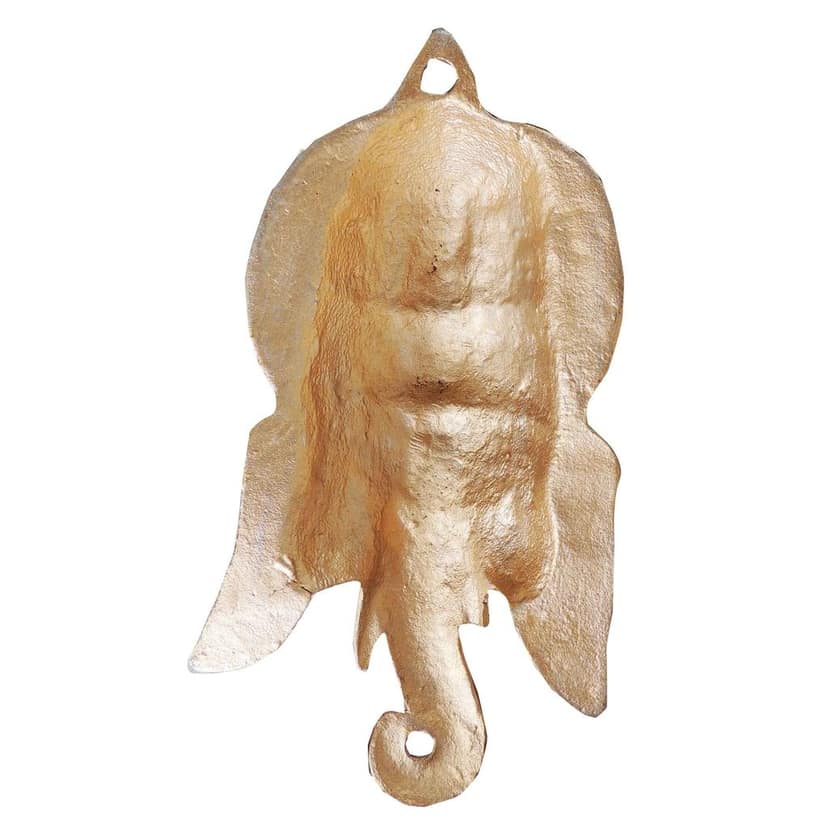 Aluminium Showpiece Ganesh Wall Hanging Coloured (ASMAS251 C) view 3