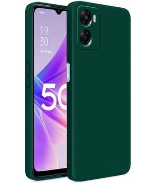 ZAMN - Green Silicon Plain Cases Compatible For OPPO K10 5G ( Pack of 1 )