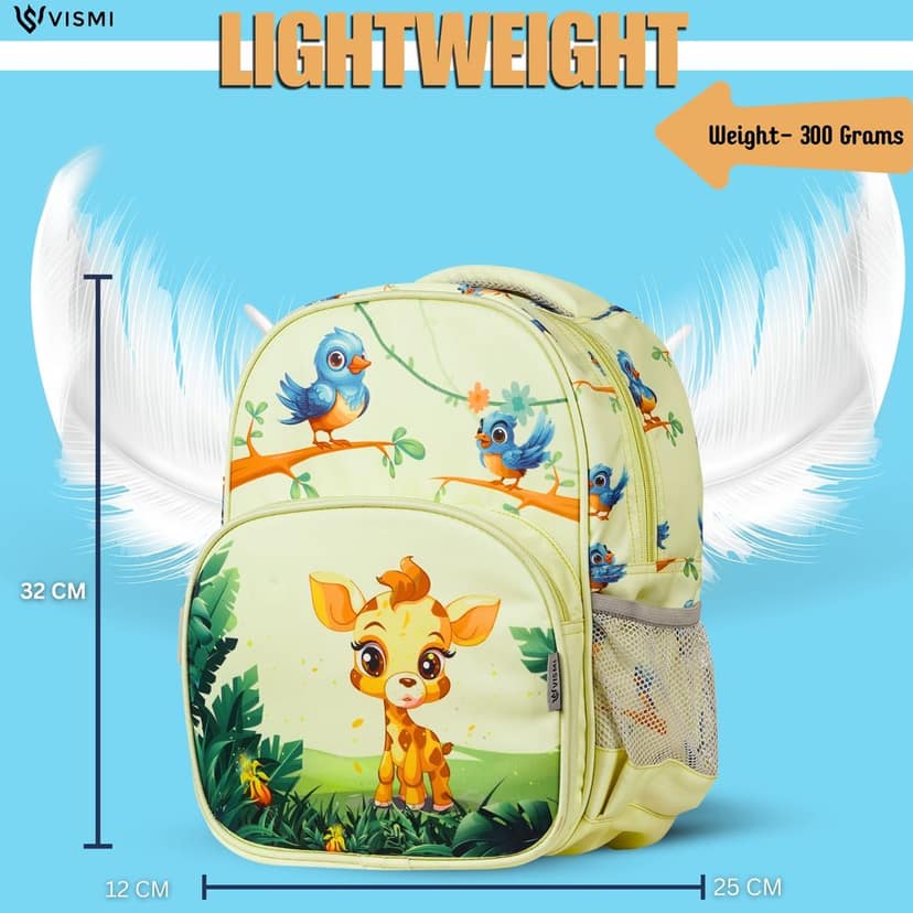 VISMIINTREND School Bags for Kids | School Backpack Bags | Water Resistant | Casual | Picnic | Travel | 2 to 5 Years Pre School Bags | Bag for Boys | Girls view 6