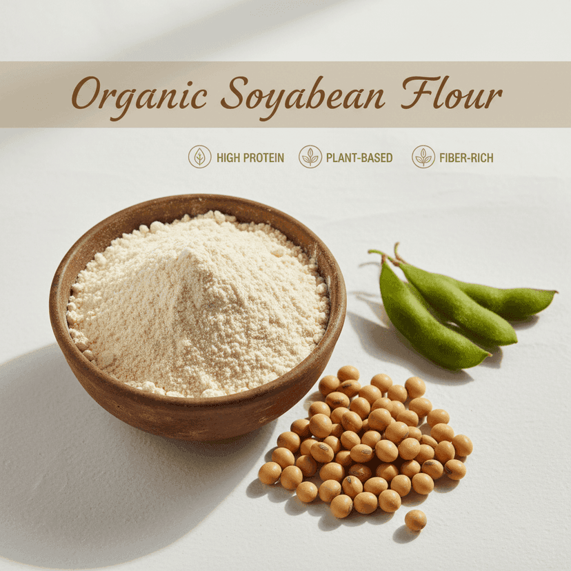 Organic Soyabean Flour | High Protein Plant-Based Healthy Flour view 3