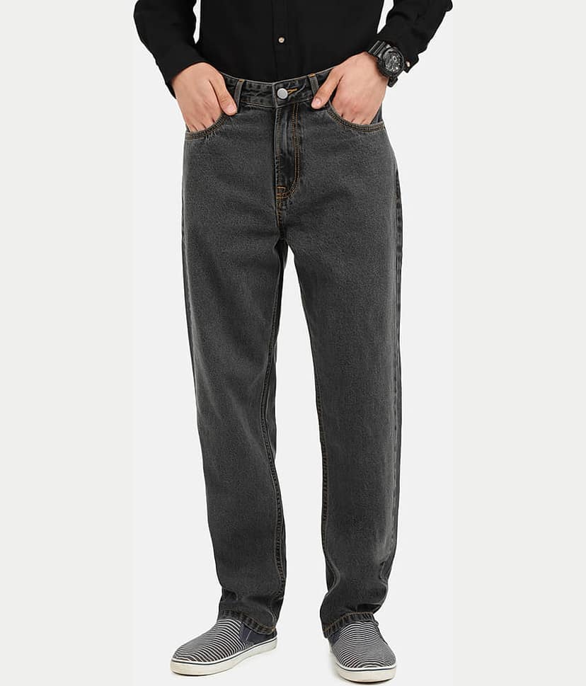 Bene Kleed Regular Fit Basic Men's Jeans - Charcoal ( Pack of 1 )