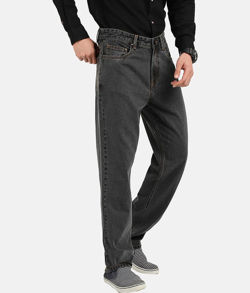 Bene Kleed Regular Fit Basic Men's Jeans - Charcoal ( Pack of 1 ) view 3