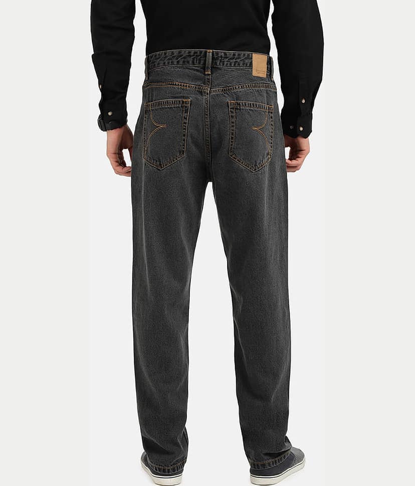 Bene Kleed Regular Fit Basic Men's Jeans - Charcoal ( Pack of 1 ) view 4