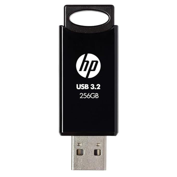 HP 712w 256GB USB 3.2 Flash Drive Black view 2