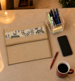Handcrafted Jute File Folder