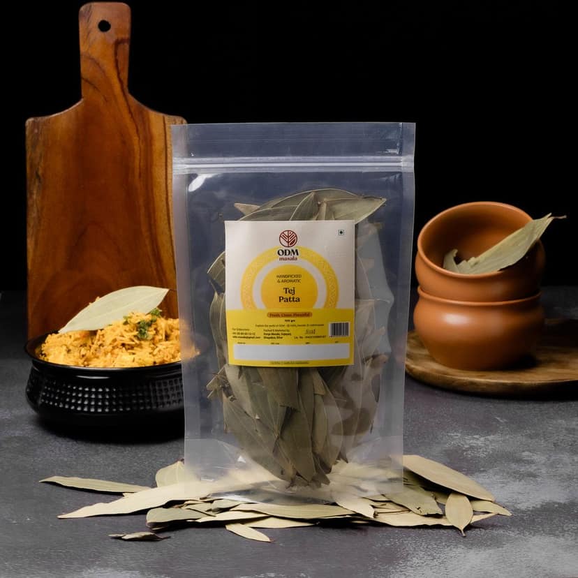 ODM Masala Bay Leaves (Tej Patta) - Whole Aromatic Leaves view 3