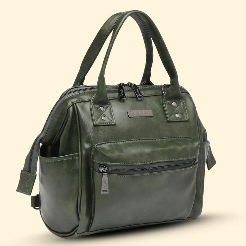 Women Handbag Pu Leather Crossbody Sling Bag Stylish Office Bag Lightweight Water Resistant Satchel Shoulder Bag With Detachable Strap view 3