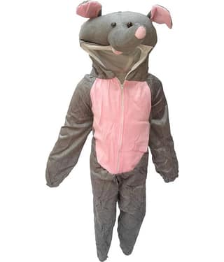 Kaku Fancy Dresses Elephant Wild Animal Costume For Kids - Grey, 5 - 6 Years | Animal Fancy Dress For Boys & Girls