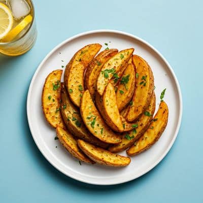 Potato Wedges + Cool Drink