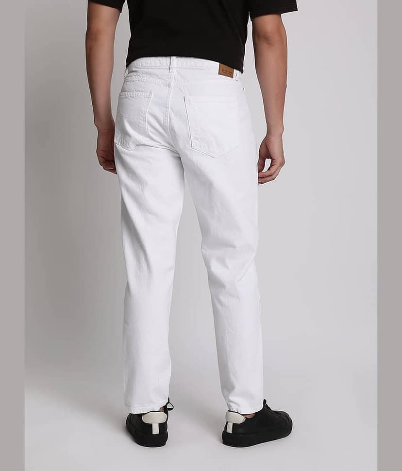 Bene Kleed Regular Fit Clean Look Men's Jeans - White ( Pack of 1 ) view 4
