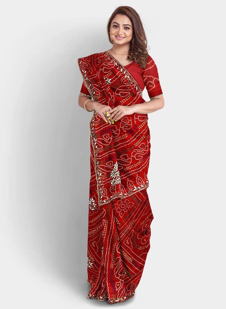 RAJASTHANI GEORGETTE CHUNRI view 3