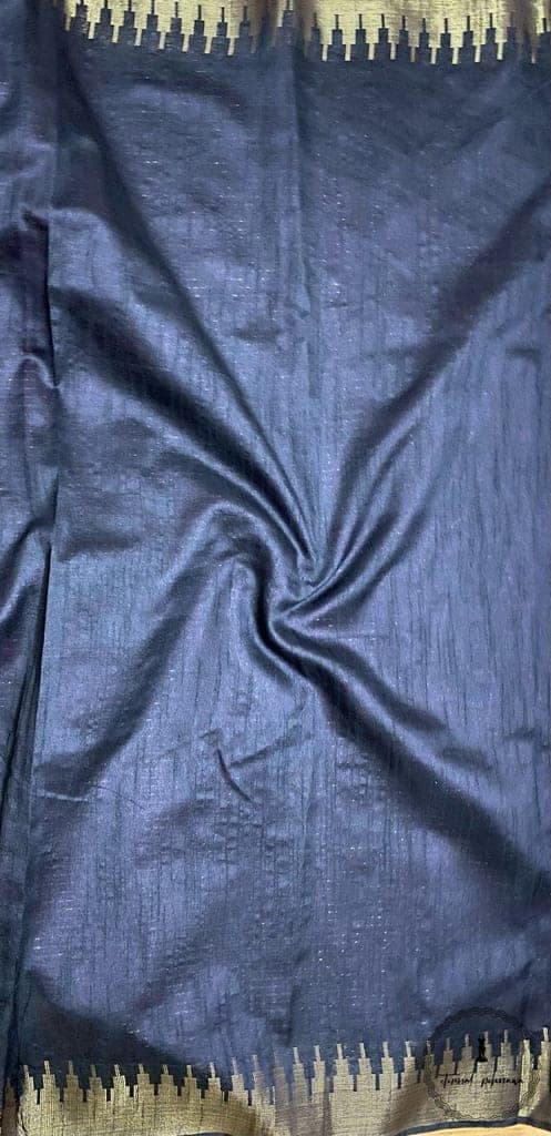 Attractive Semi Raw Silk Raindot Body Buta with Border view 4