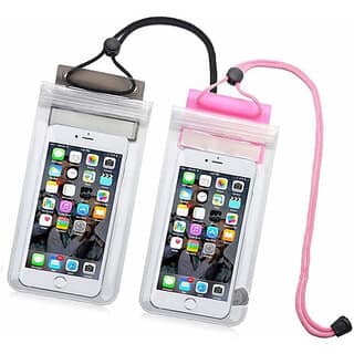 Pouch for Waterproof Protection of Smartphones, Rain Safety, Shot Video in Rain, Dust Protection(Purple, Waterproof, Silicon, Pack of: 1) view 2