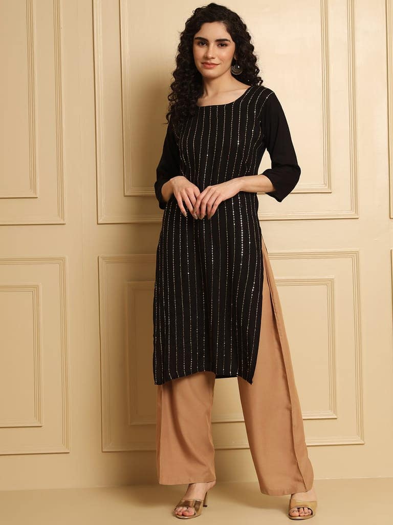 Soft Colors Regular Fit Pocket Palazzo (Beige) view 4