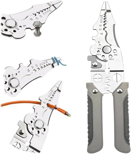 All in 1 Multifunction Stainless Steel Wire Stripper/Wire Crimping Tool, Wire Cutter, Wire Crimper, Cable Stripper, Wiring Tools and Multi-Function Hand Tool (ALL IN 1 WIRE STRIPPER) view 2