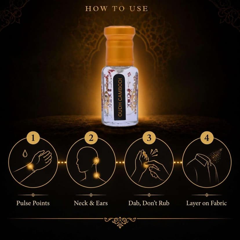 alNaqi Oudh Cambodi 6ml - Original Cambodian Agarwood, Alcohol Free Oudh Cambodi Oil, Long Lasting Luxury Perfums for Unisex, Premium Oud-Fragrances-Ittar view 3