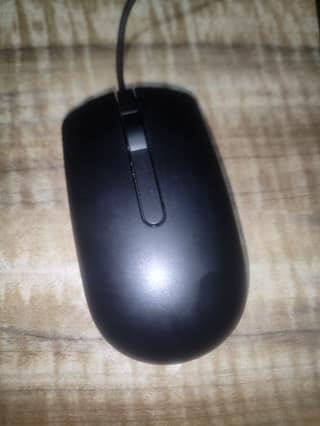 Compact Wired Computer Mouse - Ergonomic Black Design