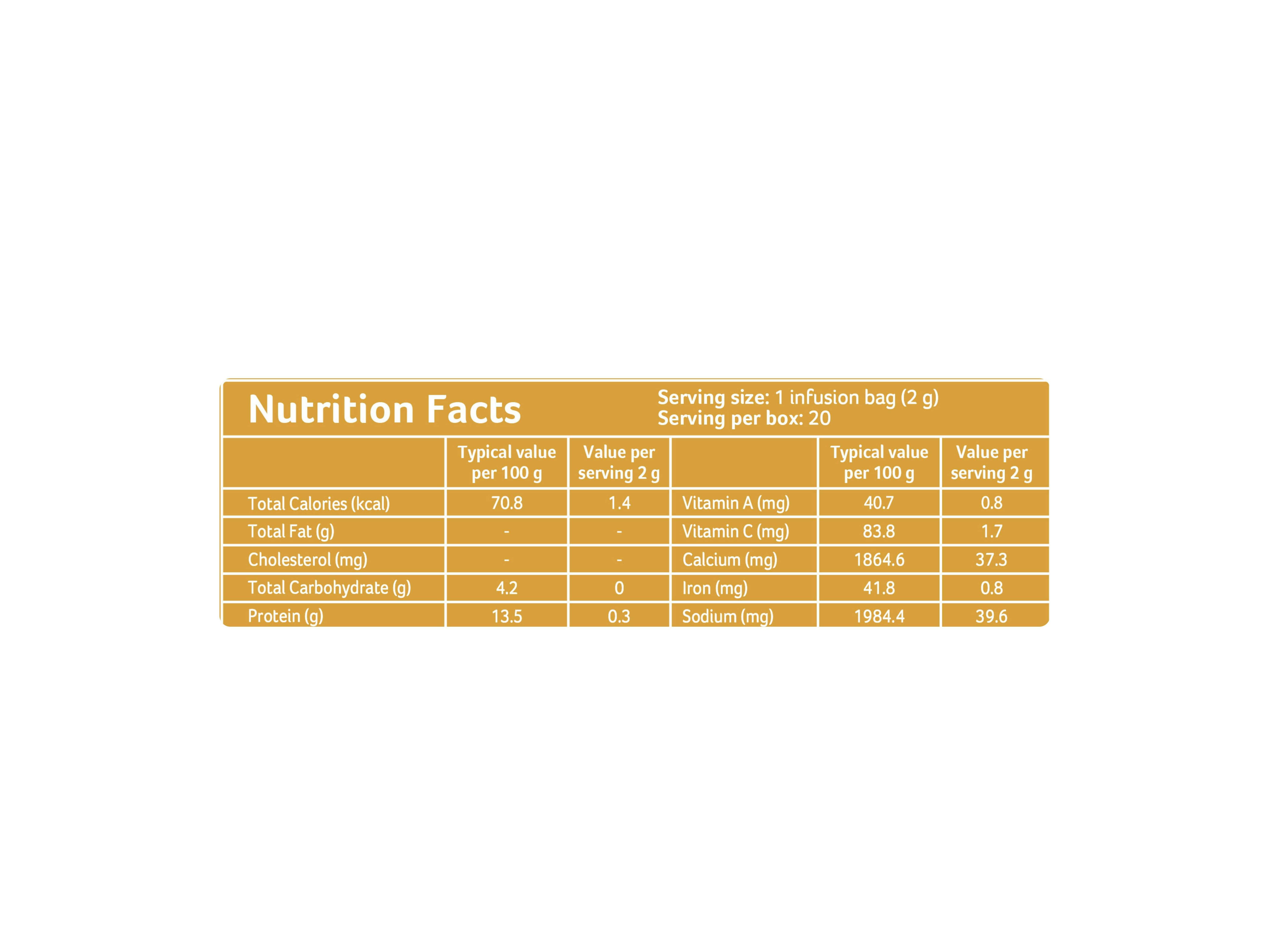 Organic Tulsi Masala Tea (20 teabags) 40g view 4