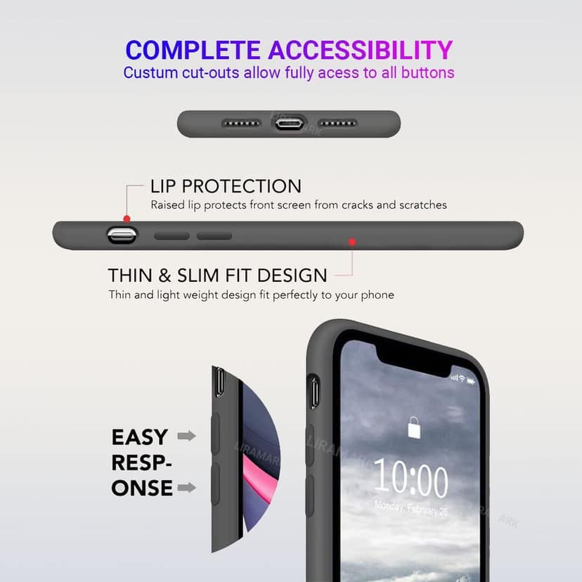 LIRAMARK Liquid Silicone Soft Back Cover Case for Apple iPhone 11 view 6