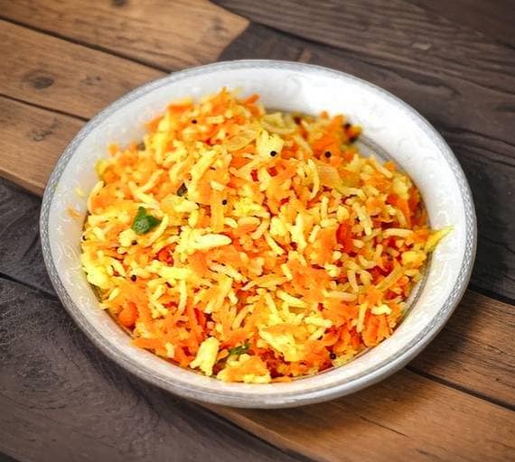 Carrot Rice+Poriyal+Appalam