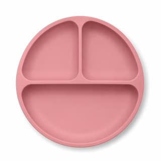 Xacton Silicone Divided Baby Plate | 3 Compartment Suction Plate | Unbreakable Non-Slip BPA-Free Food Grade Feeding Plates | Microwave, Freezer & Dishwasher Safe | for Toddlers & Kids (Pink) Xacton Silicone Divided Baby Plate | 3 Compartment Suction Plat
