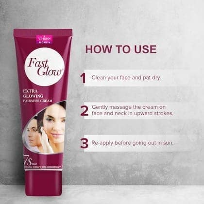 Vi-John Women Fast Glow Fairness Cream 50Gm (Pack of 12) view 2