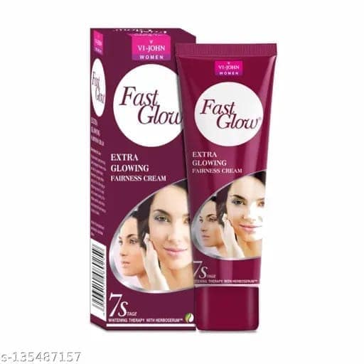 Vi-John Women Fast Glow Fairness Cream 50Gm (Pack of 12) view 4