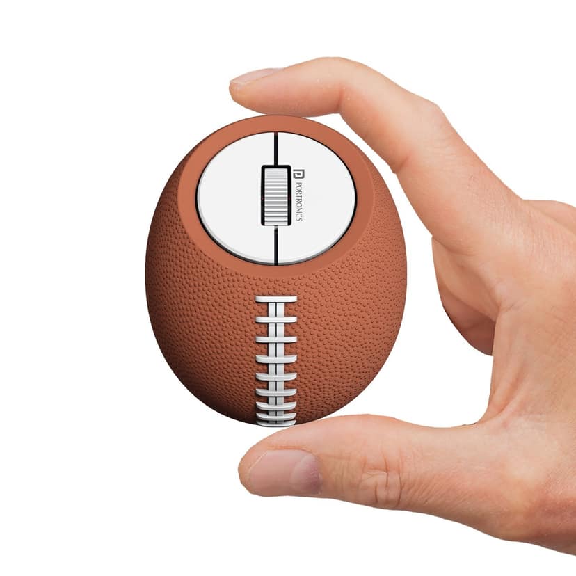 Portronics ToadPlay Rugby Upto 2400 DPI Adjustable, Bluetooth 5.0 & 2.4GHz RF, Type C Rechargeable Battery, Premium Soft Silicone Material