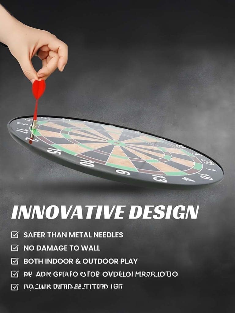 Magnetic Dart Board Game | Dart Board with Magnetic Darts | Family Magnetic Dartboard Game Set | Magnetic Dart Board Game with Soft Darts | Safe Magnetic Dart Board Set with Innovative Design | Board Games at Target view 3