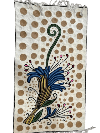 Home decor Wool Rug with Floral Pattern
