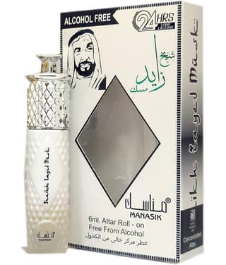 MANASIK SHAIKH ZAYAD MUSK Concentrated Attar Roll On 6ml .