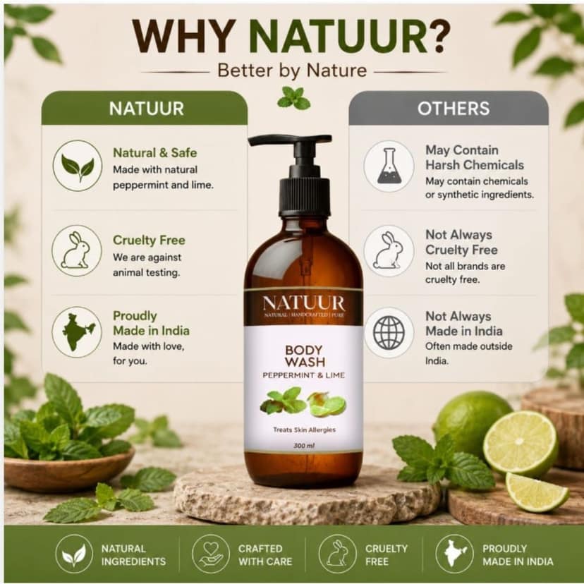 Daily Refresh Body Wash | Aloe | Peppermint | Lime | Cleanse | Hydrate | Energise view 7