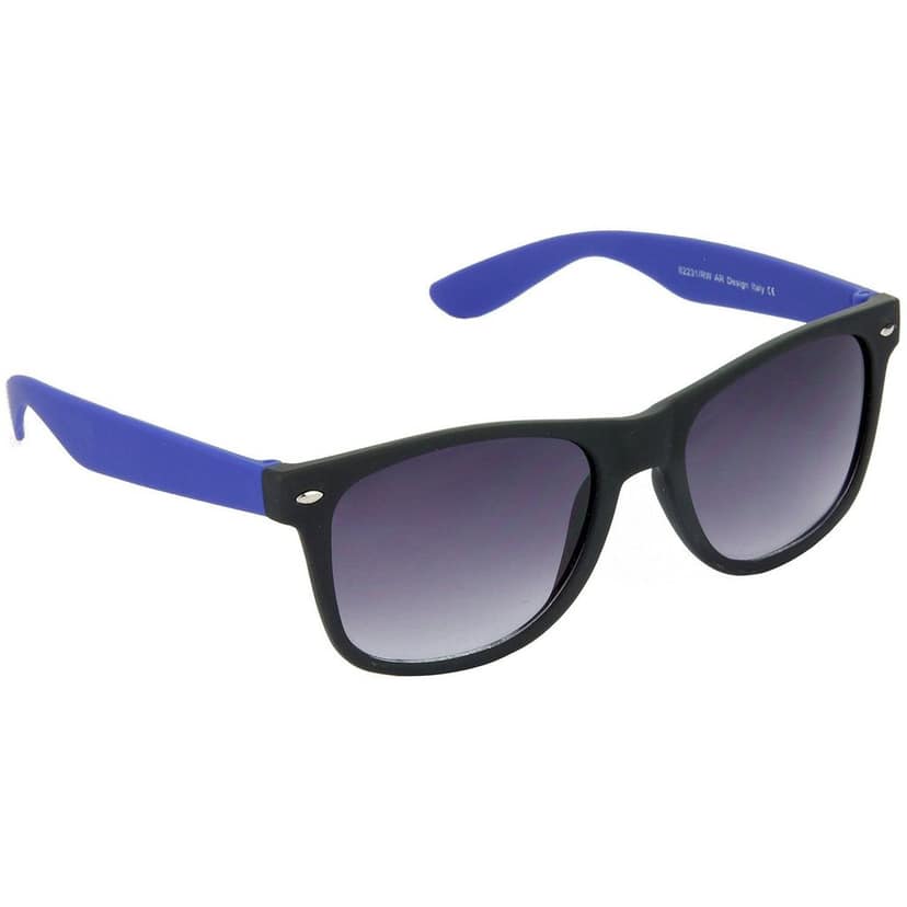 HRINKAR Pilot And Rectangular Stylish Sunglasses For Men And Women (Black And Grey Lens | Grey And Black Frame - HCMB087) With Free Paper 3D Glass view 6
