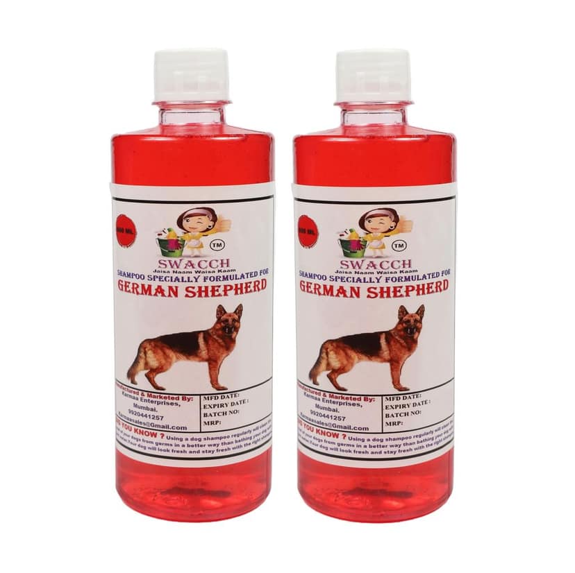 SWACCH Shampoo Specially FORMULATED for German Shepherd (500ML) (Combo Pack of 2) Strawberry view 2