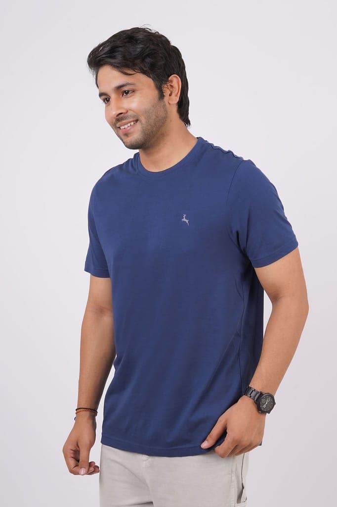 Men's Insignia Blue S/J Crew Neck view 6