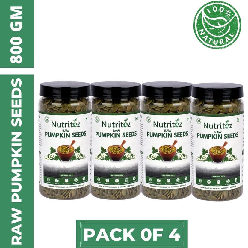 Nutritoz Raw Pumpkin Seeds for Eating, Loaded with Protein, Fiber and Zinc Rich Superfood for Boost Immunity view 6