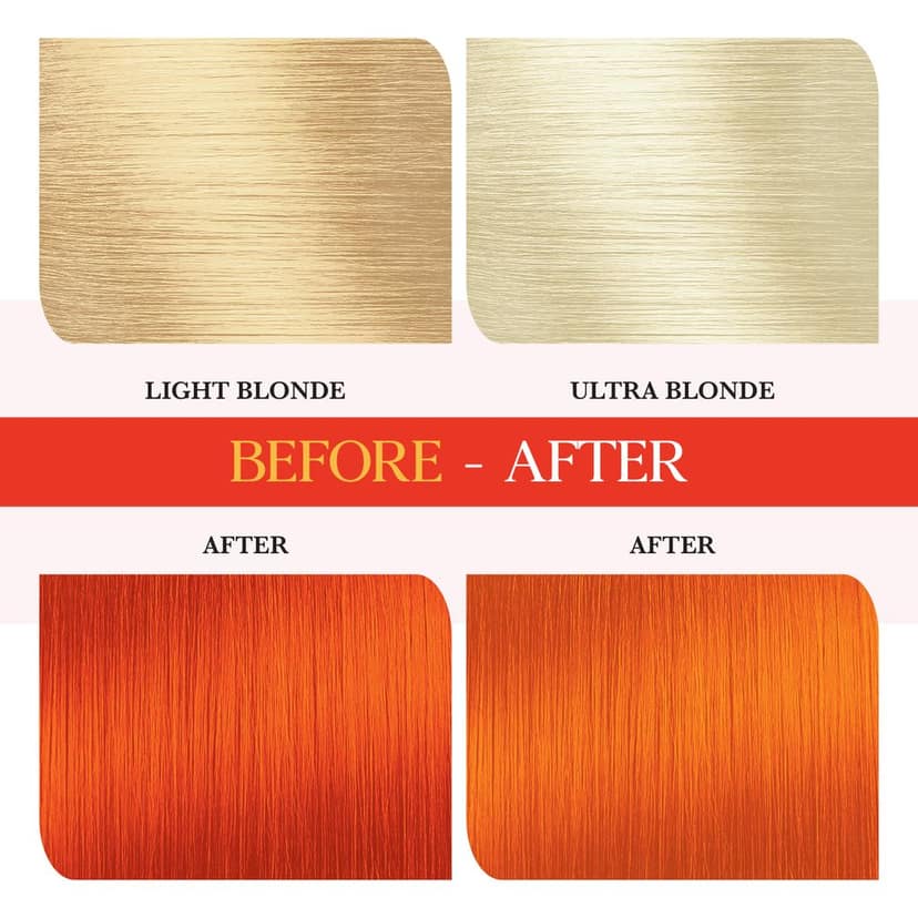 COSGLAM Semi Permanent Hair Color Vibrant Orange 120g and Hair Highlighter Kit 115g, Highlights Hair Dye view 6