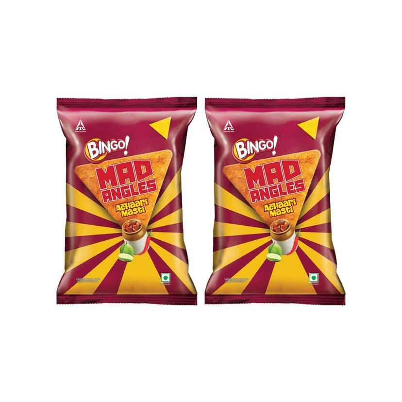 Bingo Mad Angles Achaari Masti Crisps - Pack of 2 view 2