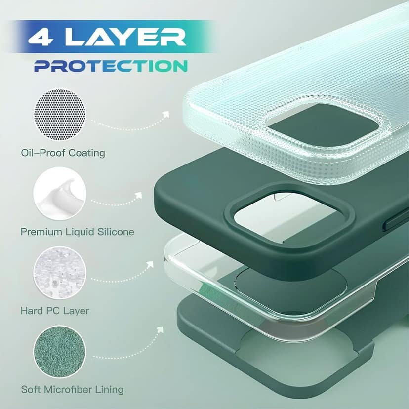 LIRAMARK Liquid Silicone Soft Back Cover Case for iPhone 15 Plus (6.7 inch) view 6
