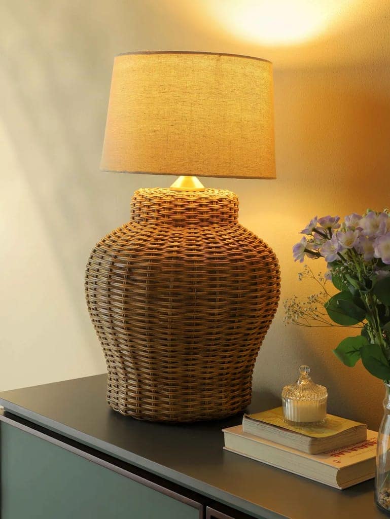 Rattan Lamp - Large view 2