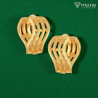 Vivastri Stylish Alloy Gold Plated Bali Earrings for Women & Girls [VIVA2525ERG]