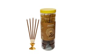 Bhabagrahi Sandalwood Incense Sticks 8 Inch | Premium Long-Lasting Fragrance | 150 Sticks in Plastic Jar
