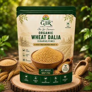 Organic Wheat Dalia - High Fiber Coarse/Fine