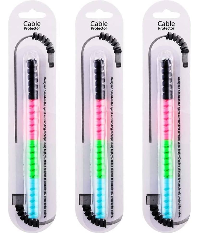 THRIFTKART - Adjustable Cable Protector for Smartphones and Tablets ( Multicolor )