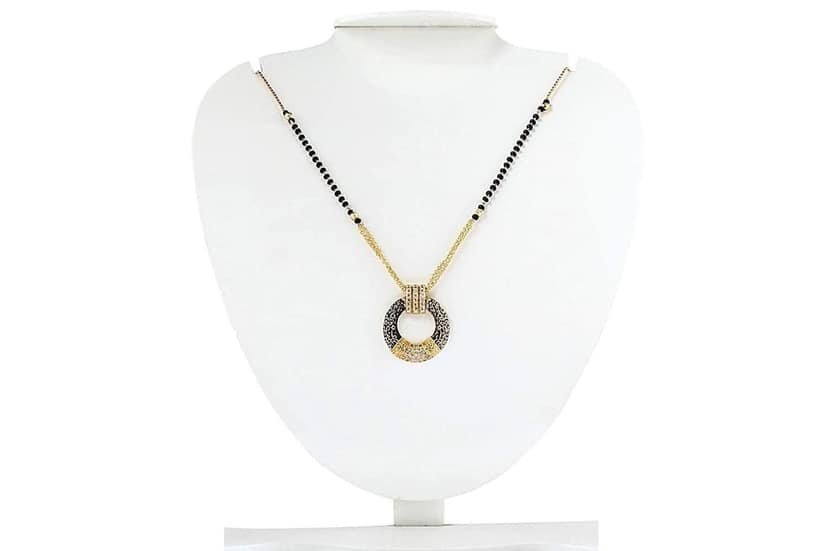 Aarohi13 Stylish and Trendy Round shape Mangalsutra for women view 2