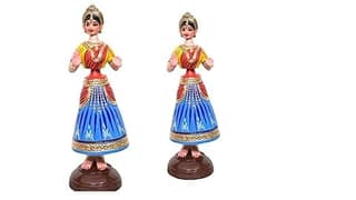 Kondapalli Dancer Figurine - Indian Cultural Gift