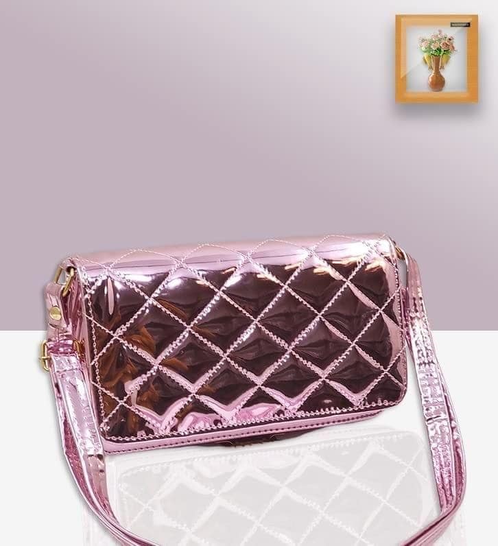 Magnifique Women's Hand/Sling/Side Bag/purse Polyurethane Western (Pink) view 2