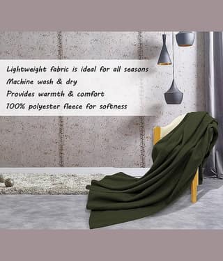 UrbanArts Fleece Solid Single Bed Blanket ( 228 cm x 152 cm ) - Maroon ( Pack of 2 )