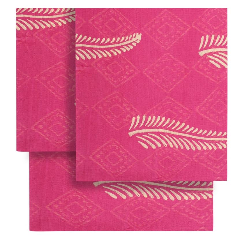HANDLOOM CHANDERI 03 PCS DABU PRINTED SUIT (SKU - 1RDS01270221 Suit 71) view 5
