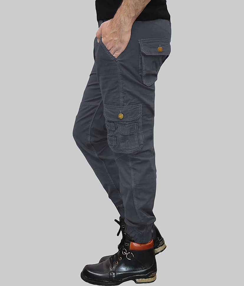 HYMEN LEGIONS Regular Flat Men's Cargos - Grey ( Pack of 1 ) view 2
